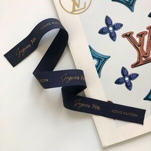 Louis Vuitton Gift Gold Wrapping Gift Ribbon Holiday 2024 Limited Edition